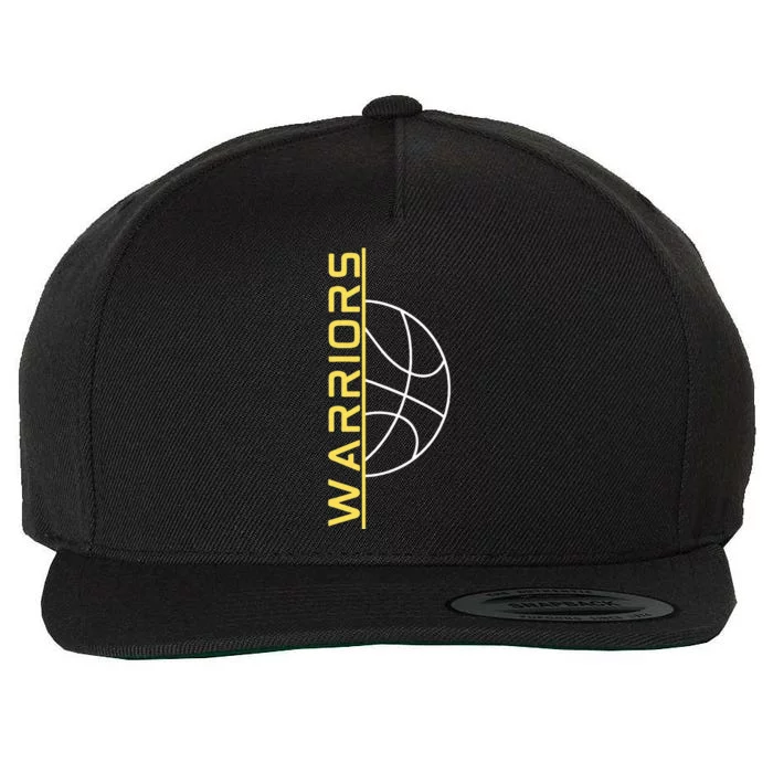 Warriors Basketball Wool Snapback Cap