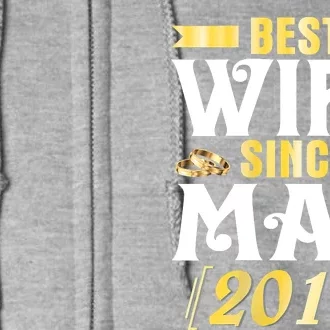 Womens Best Wife Since May 2013 Husband Marriage 10 Years Wedding Full Zip Hoodie