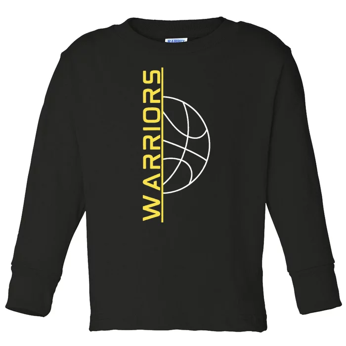 Warriors Basketball Toddler Long Sleeve Shirt