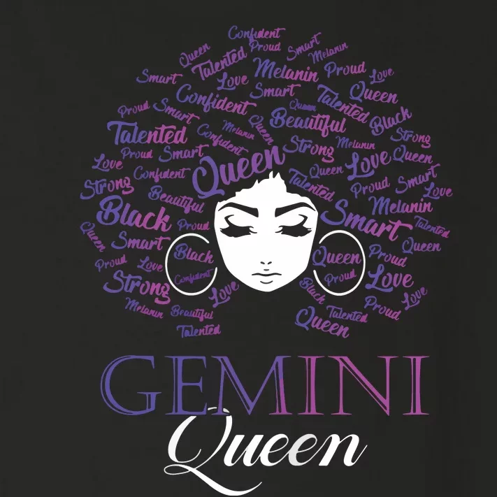 Womens Black Womens Afro Hair Gemini Queen Birthday Gift Toddler Long Sleeve Shirt