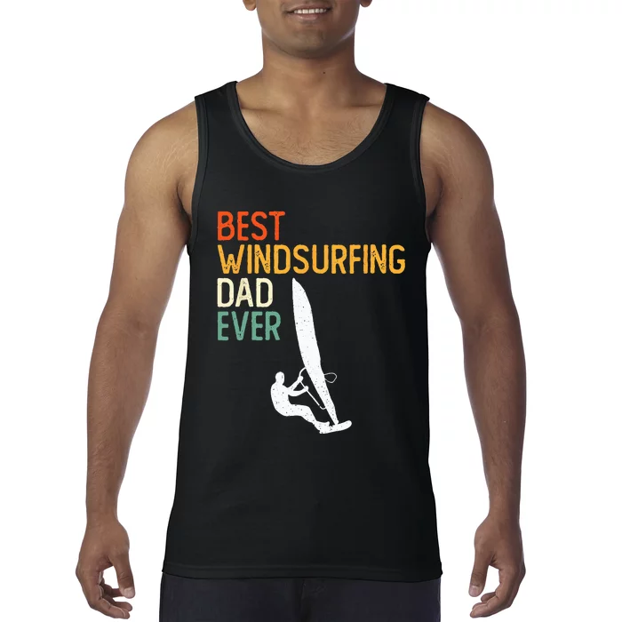 Windsurfing Board Windsurfer Father Windsurf Surfing Dad Tank Top