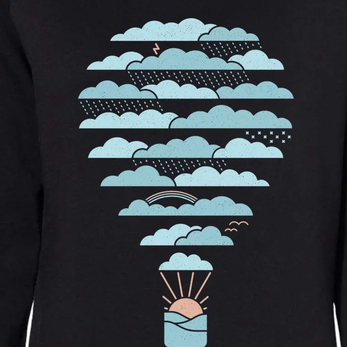 Weather Balloon Womens California Wash Sweatshirt