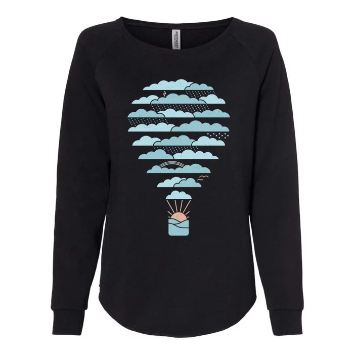 Weather Balloon Womens California Wash Sweatshirt