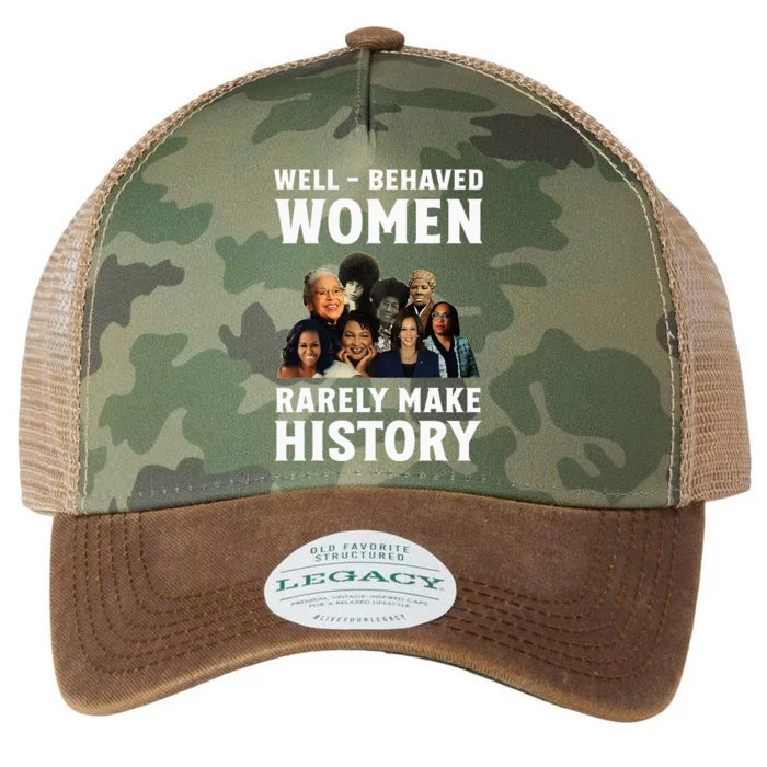 Well Behaved Women Rarely Make History Kamala Harris 2024 Legacy Tie Dye Trucker Hat