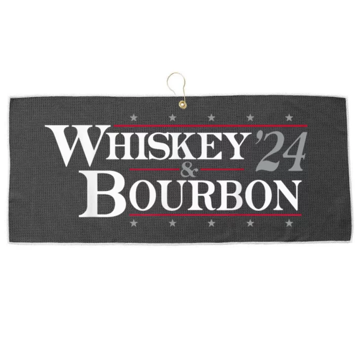 Whiskey Bourbon Whiskey 24 And Bourbon Funny Gift Large Microfiber Waffle Golf Towel