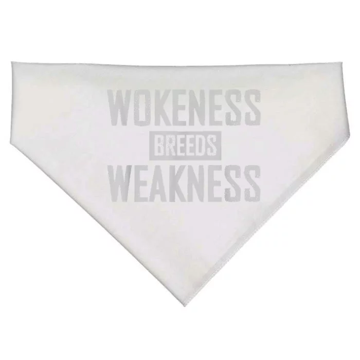 Wokeness Breeds Weakness USA-Made Doggie Bandana