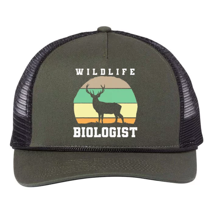 Wildlife Biologist Wildlife Biologist Retro Rope Trucker Hat Cap