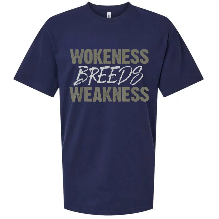 Wokeness Breeds Weakness Sueded Cloud Jersey T-Shirt