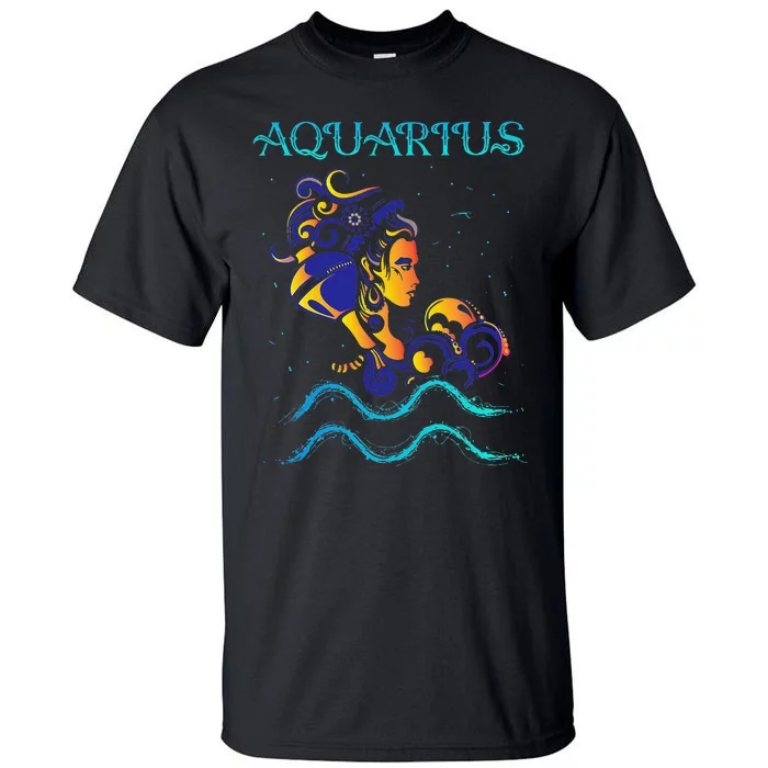 Water Bearer Zodiac Sign Symbol Horoscope Aquarius Tall T-Shirt