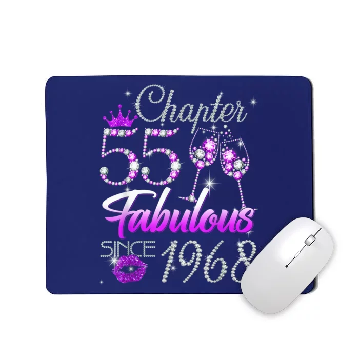 Wo Chapter 55 Fabulous Since 1968 55th Birthday Queen Mousepad