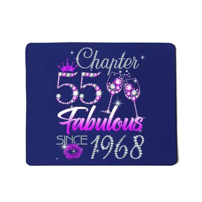 Wo Chapter 55 Fabulous Since 1968 55th Birthday Queen Mousepad