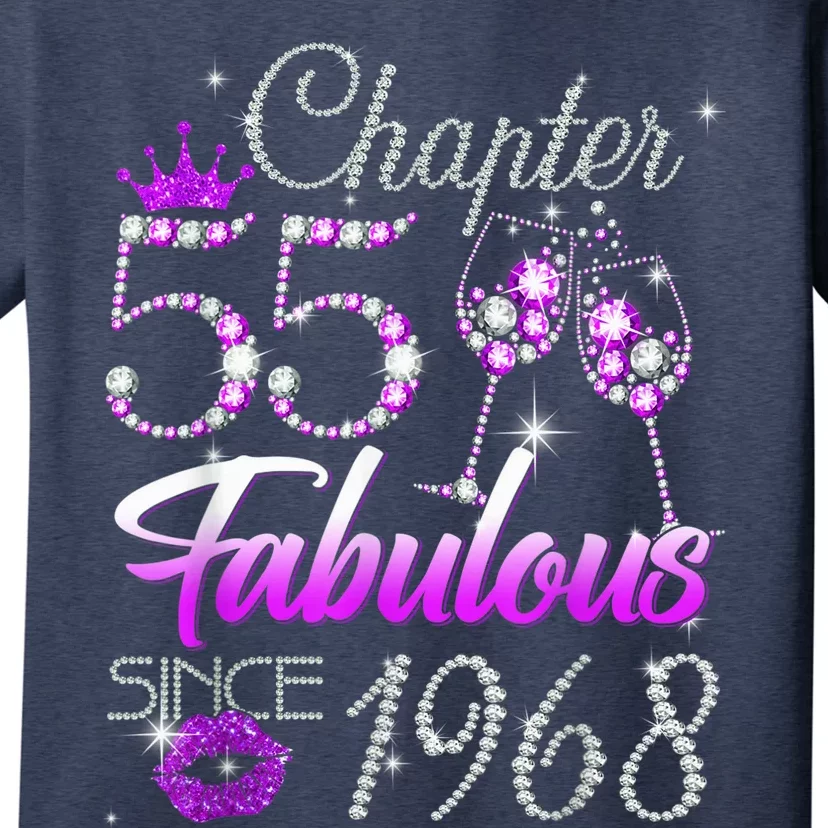 Wo Chapter 55 Fabulous Since 1968 55th Birthday Queen T-Shirt