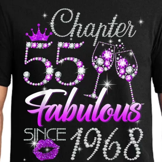 Wo Chapter 55 Fabulous Since 1968 55th Birthday Queen Pajama Set