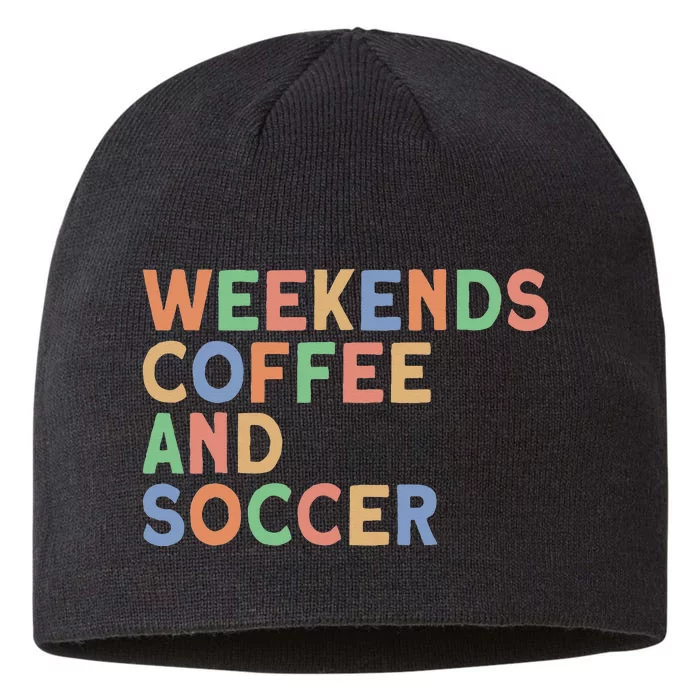 Weekends Coffee And Soccer Soccer Mom 8 1/2in Sustainable Knit Beanie