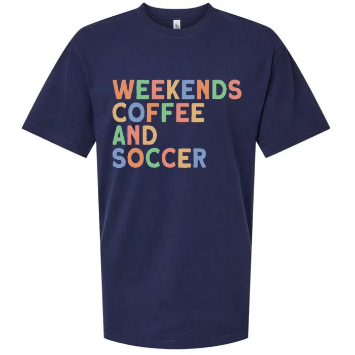 Weekends Coffee And Soccer Mom Sueded Cloud Jersey T-Shirt