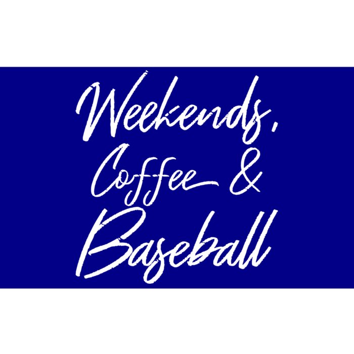 Weekends Coffee And Baseball Sports Fan Dad Baseball Mom Gift Bumper Sticker