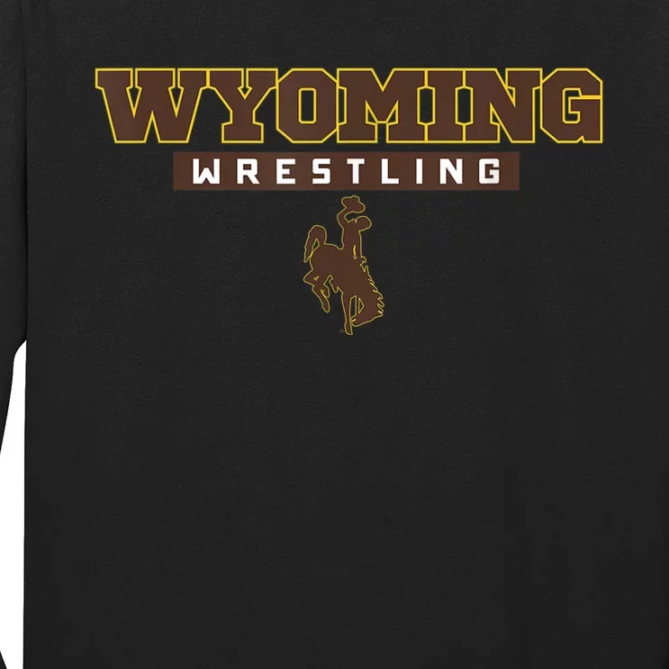 Wyoming Cowboys Apparel Wrestling Bold Box Long Sleeve Shirt