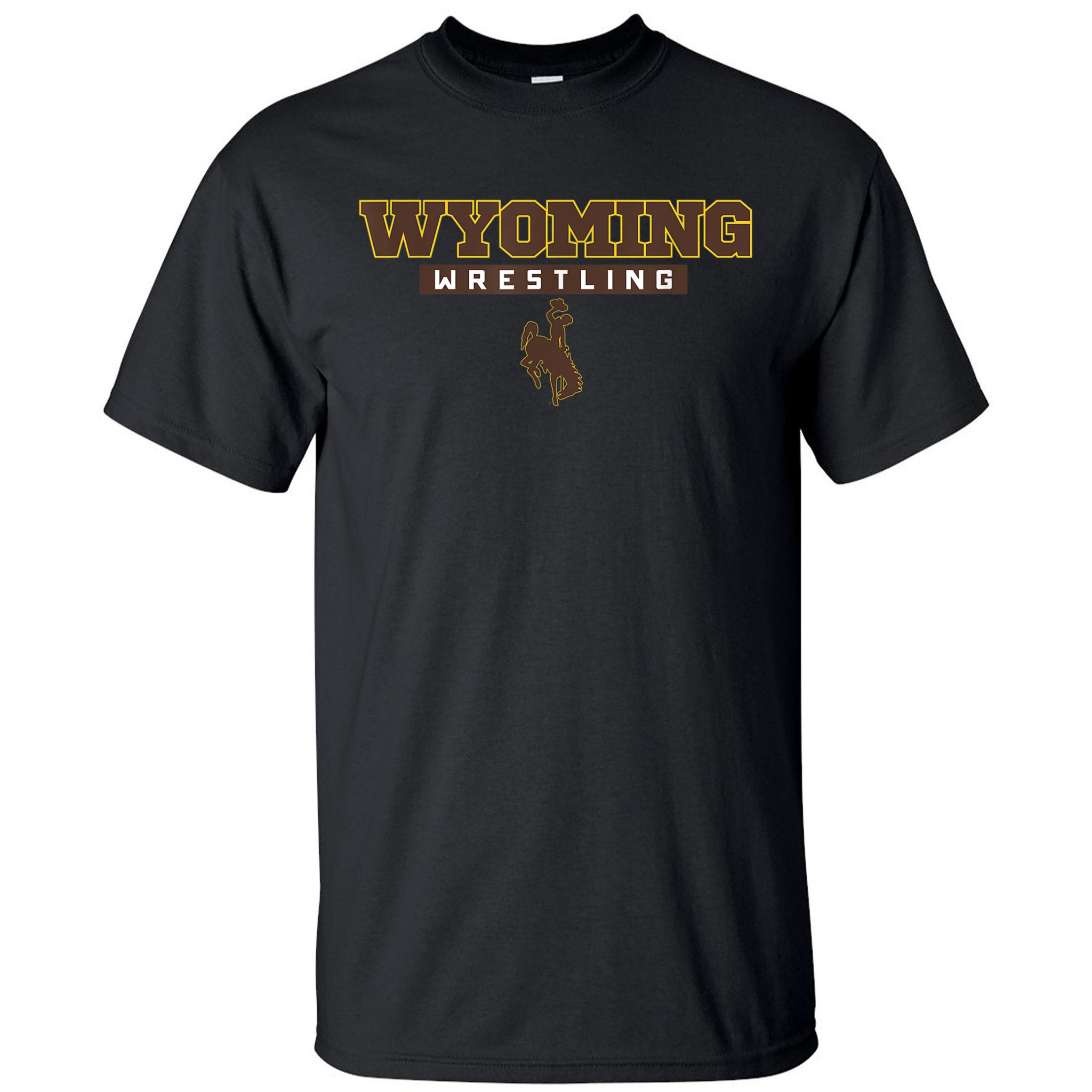 Wyoming Cowboys Apparel Basketball Bold Box T-Shirt