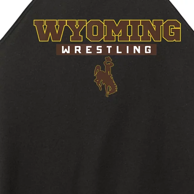 Wyoming Cowboys Apparel Wrestling Bold Box Women’s Perfect Tri Rocker Tank