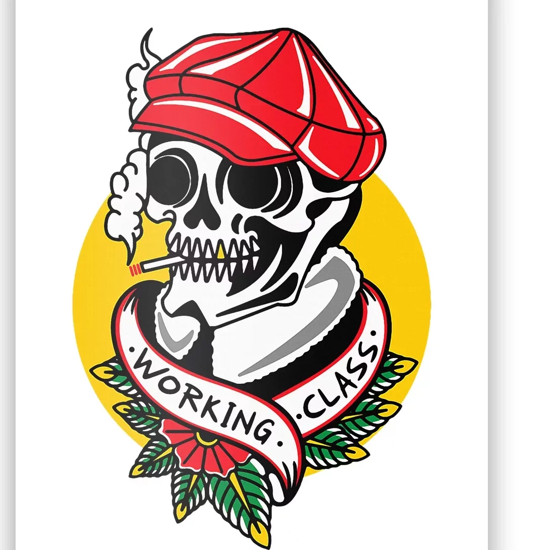 Working Class American Traditional Tattoo Old School Flash Poster