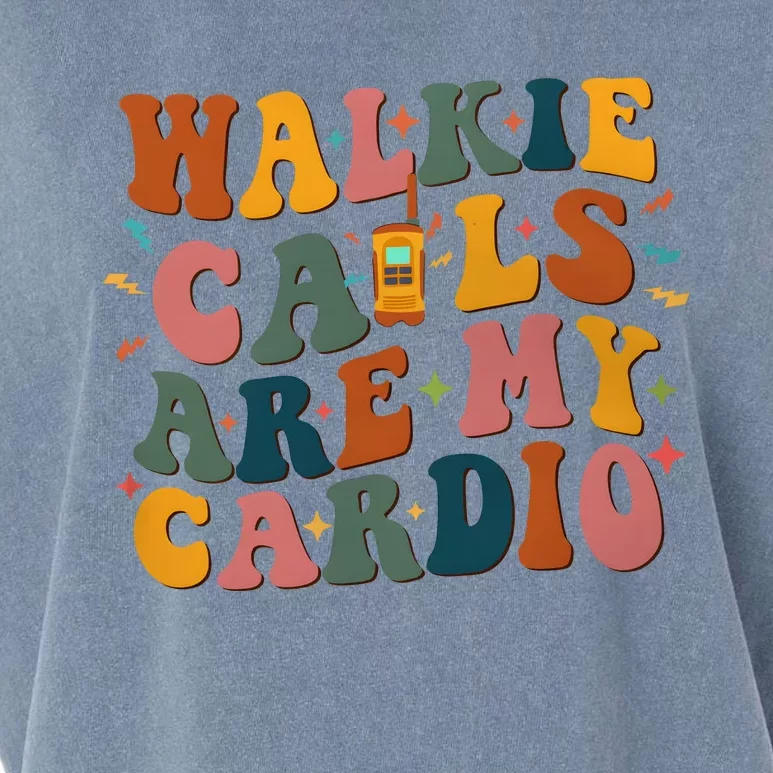 Walkie Calls Are My Cadio Sped Teacher Garment-Dyed Women's Muscle Tee