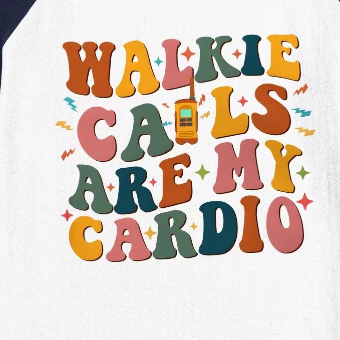 Walkie Calls Are My Cadio Sped Teacher Baseball Sleeve Shirt