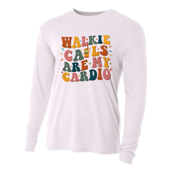 Walkie Calls Are My Cadio Sped Teacher Cooling Performance Long Sleeve Crew