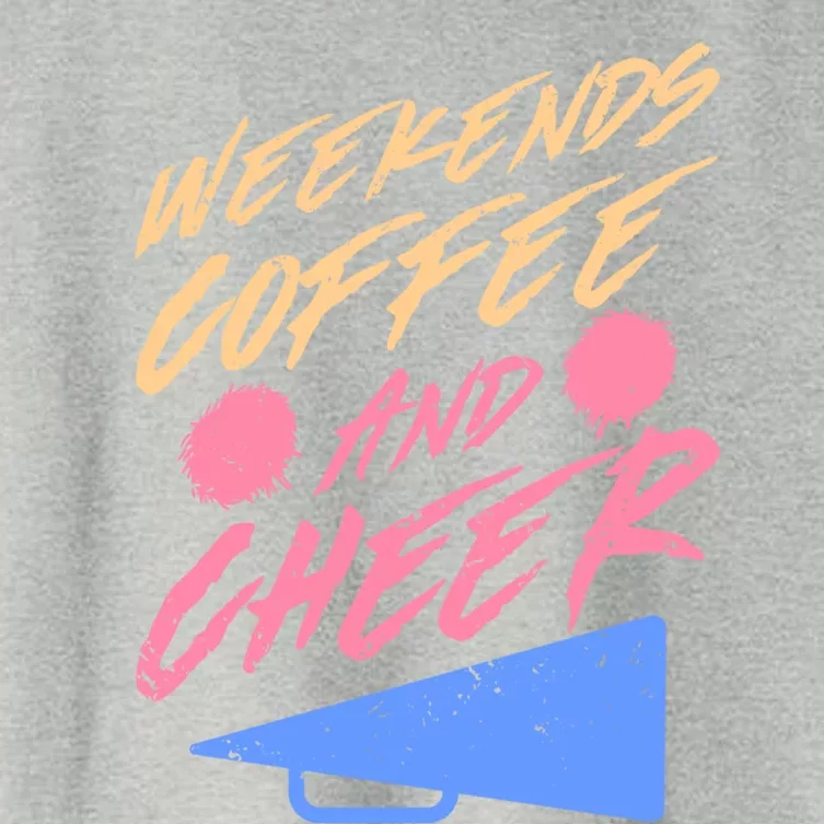 Weekends Coffee And Cheer Cheerleading Mom Parents Costume Cool Gift Women's Crop Top Tee