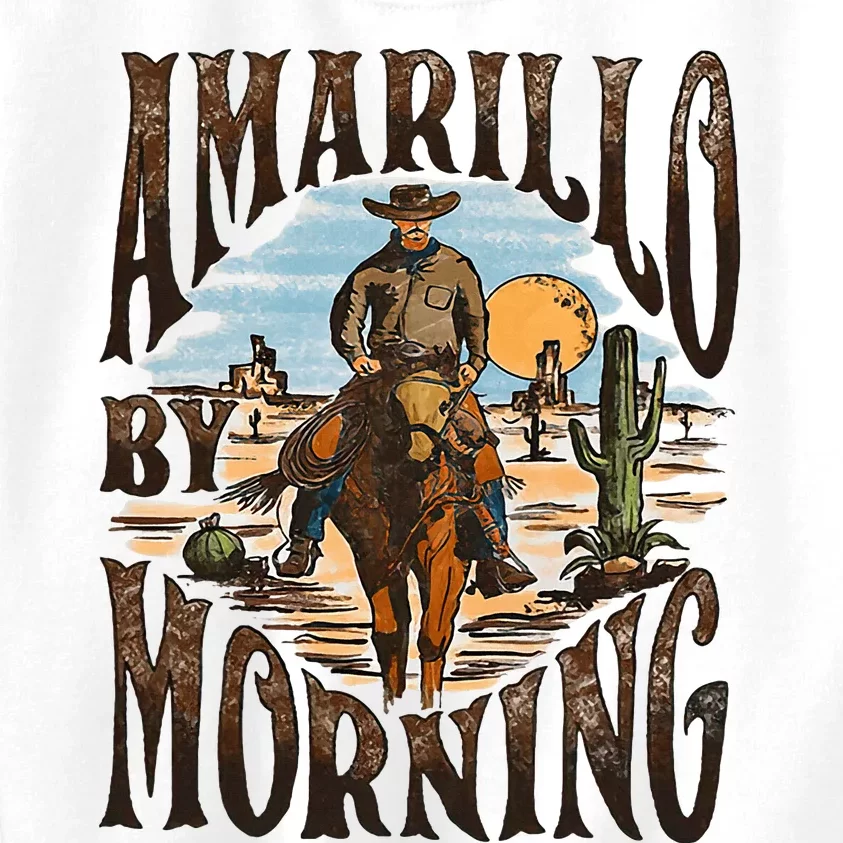 Western Cowboy Amarillo By Morning Country Music Kids Sweatshirt