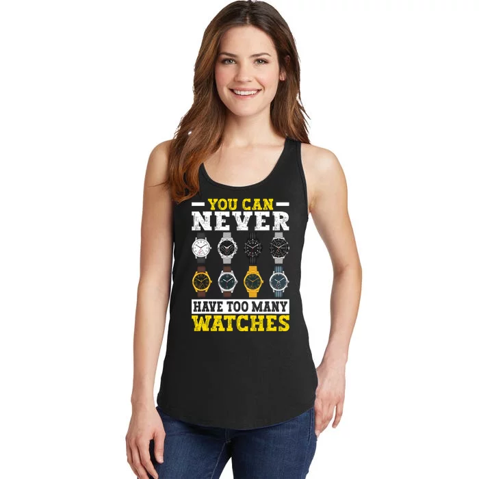 Watches Collector Addict Enthusiast Horologist Ladies Essential Tank