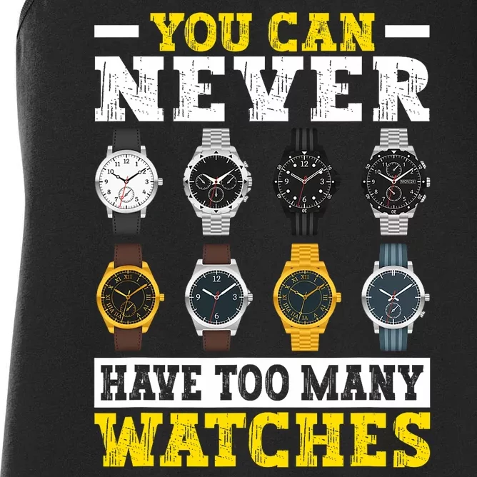 Watches Collector Addict Enthusiast Horologist Women's Racerback Tank