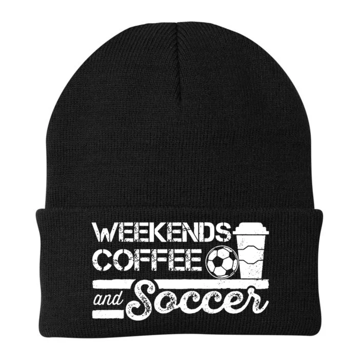 Weekends Coffee And Soccer Knit Cap Winter Beanie