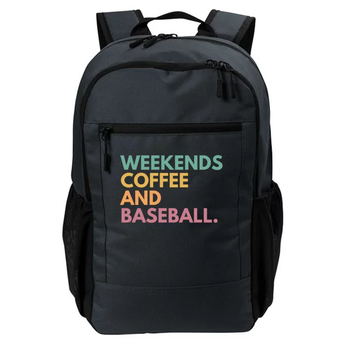 Weekends Coffee And Baseball Daily Commute Backpack