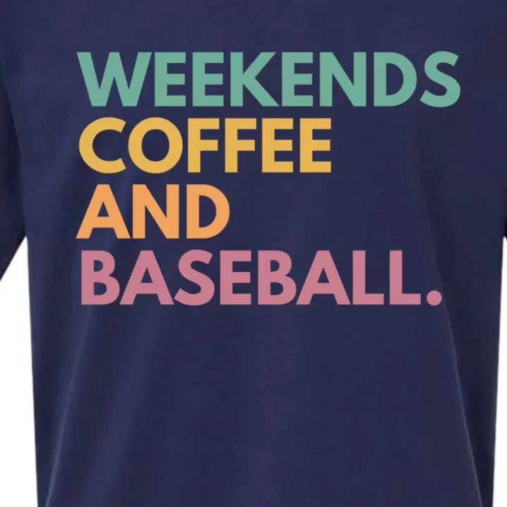 Weekends Coffee And Baseball Sueded Cloud Jersey T-Shirt