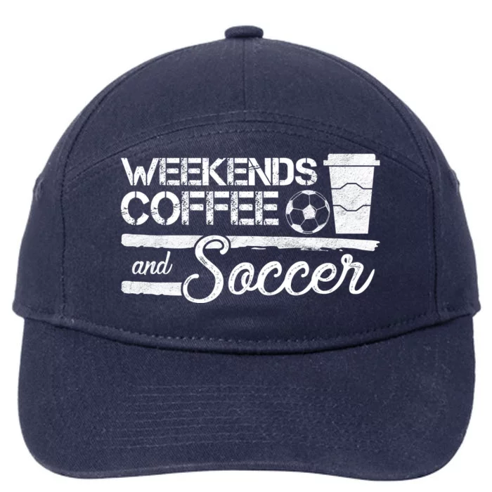 Weekends Coffee And Soccer 7-Panel Snapback Hat