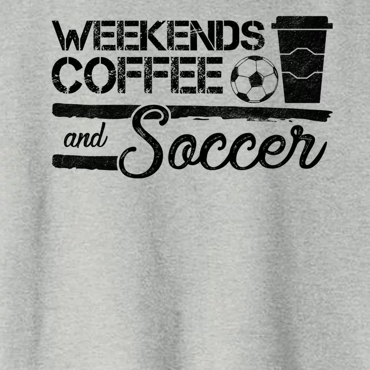 Weekends Coffee And Soccer Women's Crop Top Tee