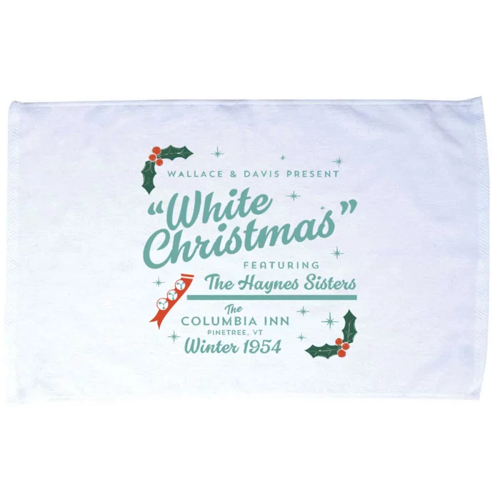 White Christmas Ad Microfiber Hand Towel