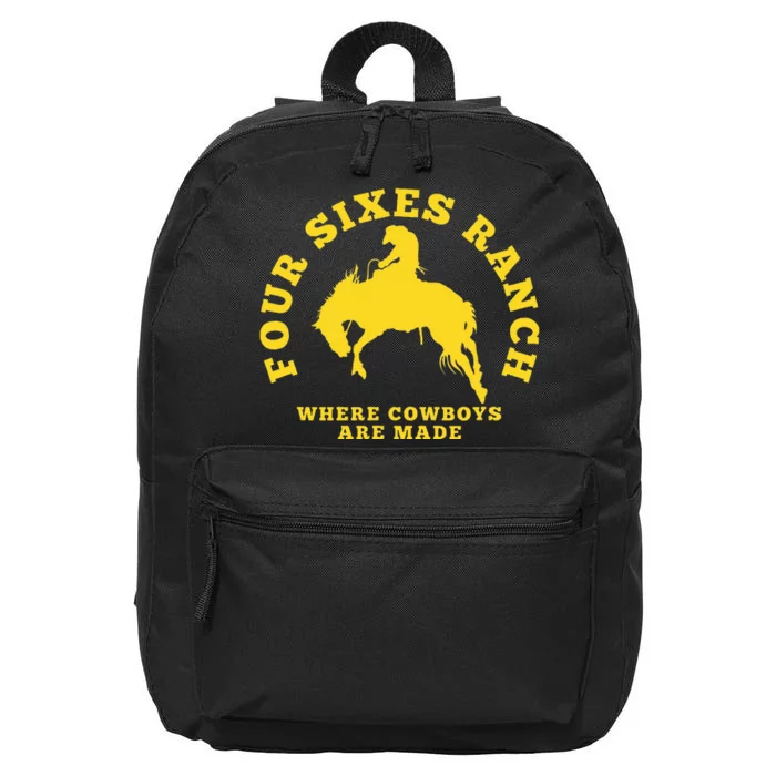 Where Cowboys Are Made Four Sixes Ranch 16 in Basic Backpack