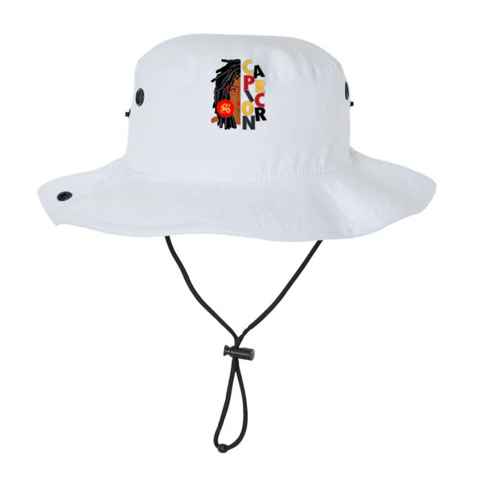 Wo Capricorn Afro Locs Zodiac Signs Birthday Gift Legacy Cool Fit Booney Bucket Hat