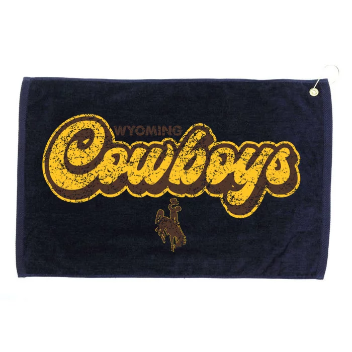 Wyoming Cowboys Apparel Bubble Script Gift Grommeted Golf Towel