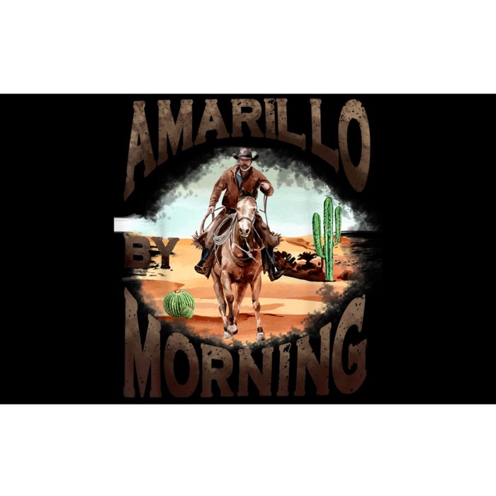 Western Cowboy Amarillo By Morning Country Music Bumper Sticker