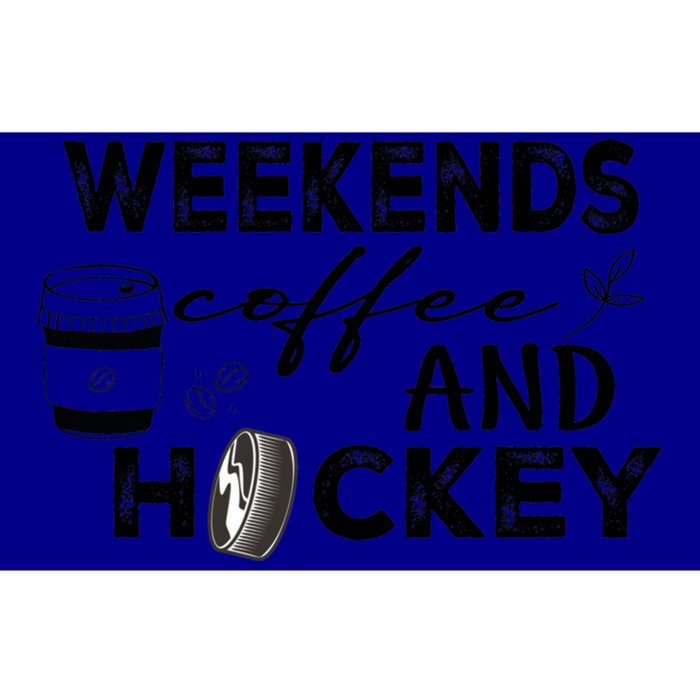 Weekends Coffee And Hockey Cute Gift Bumper Sticker