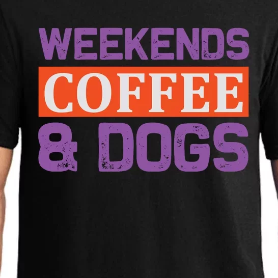 Weekends Coffee And Dogs Pajama Set