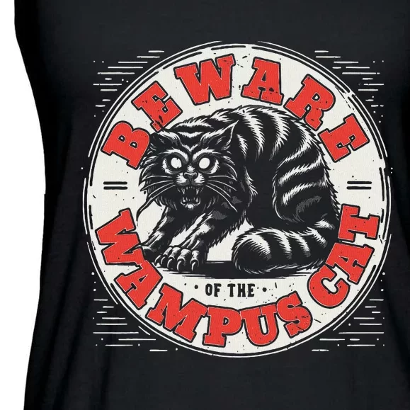 Wampus Cat American Folklore Cryptozoology Cryptid Ladies Essential Flowy Tank