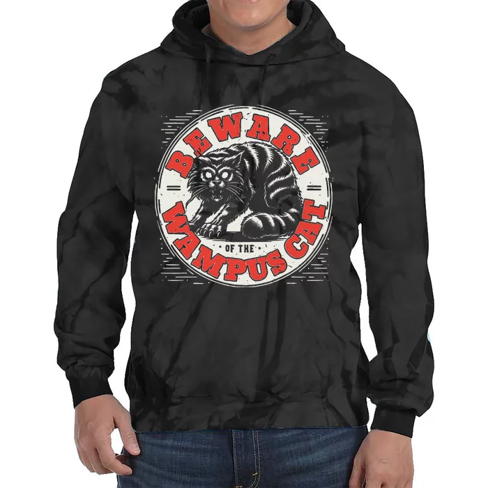 Wampus Cat American Folklore Cryptozoology Cryptid Tie Dye Hoodie