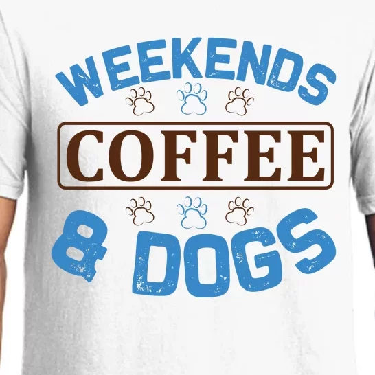 Weekends Coffee And Dogs Pajama Set