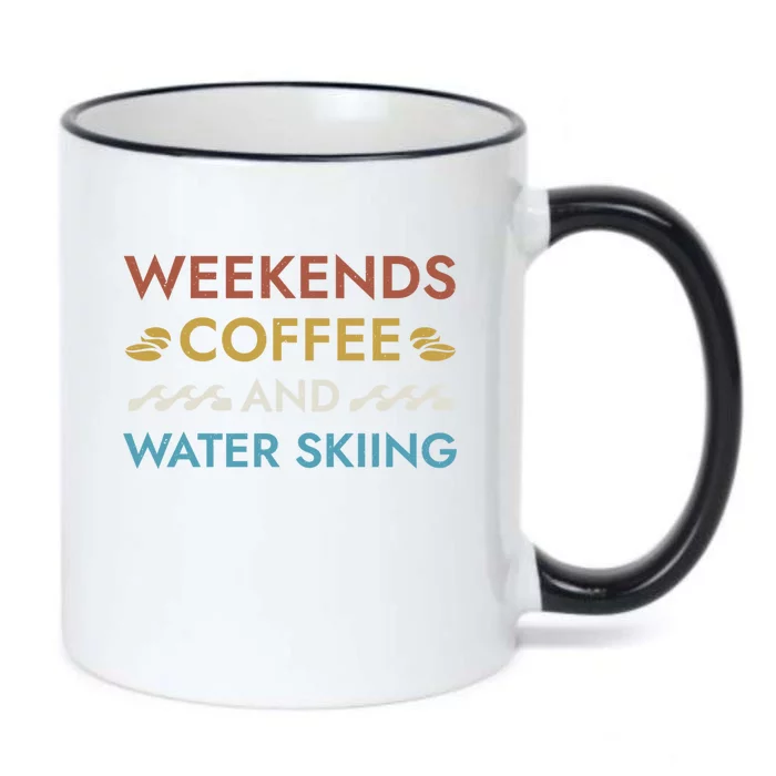 Weekends Coffee And Water Skiing Sayings Water Ski Quotes Gift Black Color Changing Mug