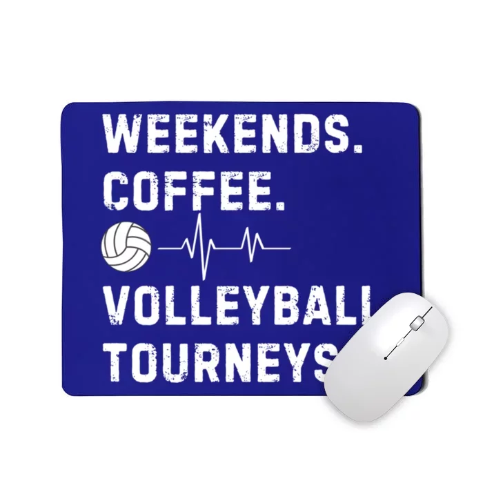 Weekend Coffee And Volleyball Moms Cute Gift Mousepad