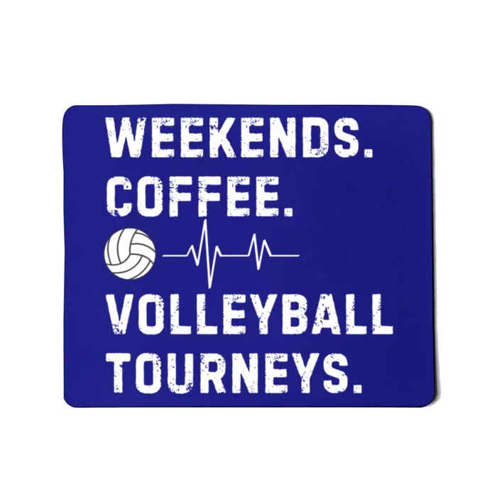 Weekend Coffee And Volleyball Moms Cute Gift Mousepad