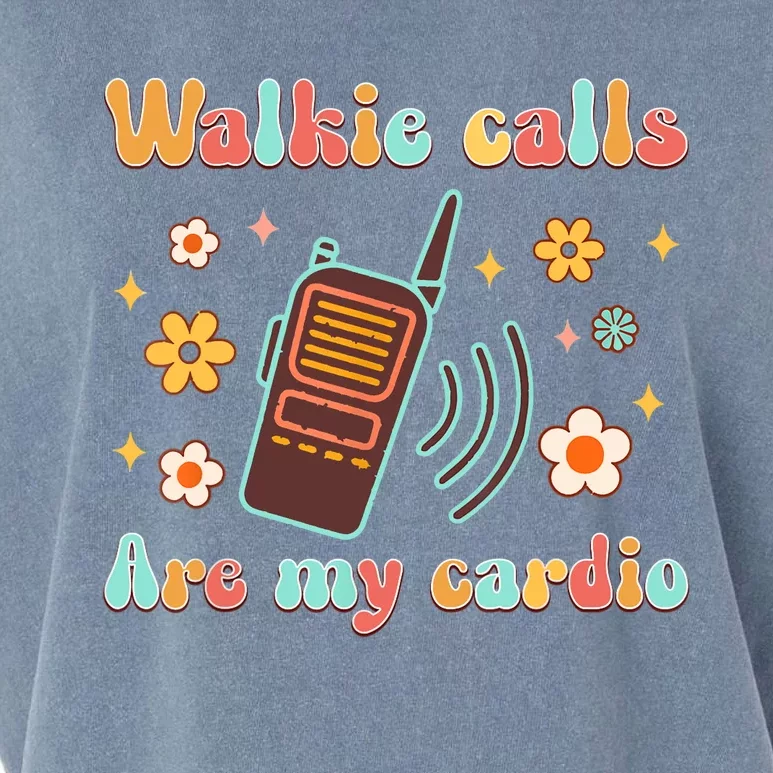 Walkie Calls Are My Cardio Special Education ABA SPED Garment-Dyed Women's Muscle Tee